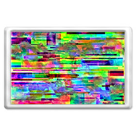 Магнит 45*70 с принтом Abstraction colorline , Пластик | Размер: 78*52 мм; Размер печати: 70*45 | Тематика изображения на принте: glitch | глитч | глич | разноцветный | яркий