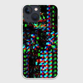 Чехол для iPhone 13 mini с принтом Optical abstract ,  |  | глитч | глич | линии | полосы | разноцветный