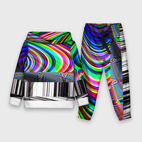 Детский костюм 3D (с толстовкой) с принтом Psyhodelic style ,  |  | abstraction | color | optical | pattern | tie dye | абстракция | краска | краски | линии | оптический | паттерн | полосы | психоделика | узор