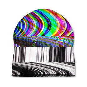 Шапка 3D с принтом Psyhodelic style , 100% полиэстер | универсальный размер, печать по всей поверхности изделия | abstraction | color | optical | pattern | tie dye | абстракция | краска | краски | линии | оптический | паттерн | полосы | психоделика | узор