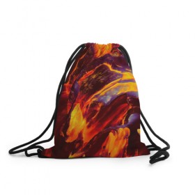 Рюкзак-мешок 3D с принтом Fire , 100% полиэстер | плотность ткани — 200 г/м2, размер — 35 х 45 см; лямки — толстые шнурки, застежка на шнуровке, без карманов и подкладки | abstract | color | colourful | абстракция | жара | лето | огонь | пламя | цвет | цветастый | цветной