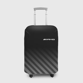 Чехол для чемодана 3D с принтом AMG , 86% полиэфир, 14% спандекс | двустороннее нанесение принта, прорези для ручек и колес | mercedes | марка | машины | мерседес