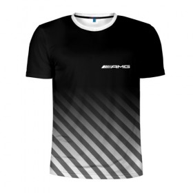 Мужская футболка 3D спортивная с принтом AMG , 100% полиэстер с улучшенными характеристиками | приталенный силуэт, круглая горловина, широкие плечи, сужается к линии бедра | mercedes | марка | машины | мерседес