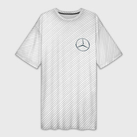 Платье-футболка 3D с принтом MERCEDES BENZ CARBON ,  |  | amg | mercedes | марка | машины | мерседес