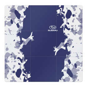 Магнитный плакат 3Х3 с принтом SUBARU SPORT , Полимерный материал с магнитным слоем | 9 деталей размером 9*9 см | subaru | автомобильные | машины | субару