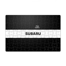 Пазл магнитный 126 элементов с принтом SUBARU | СУБАРУ , полимерный материал с магнитным слоем | 126 деталей, размер изделия —  180*270 мм | subaru | автомобильные | машины | субару