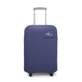 Чехол для чемодана 3D с принтом SUBARU SPORT , 86% полиэфир, 14% спандекс | двустороннее нанесение принта, прорези для ручек и колес | subaru | автомобильные | машины | субару