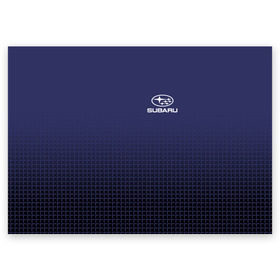 Поздравительная открытка с принтом SUBARU SPORT , 100% бумага | плотность бумаги 280 г/м2, матовая, на обратной стороне линовка и место для марки
 | subaru | автомобильные | машины | субару