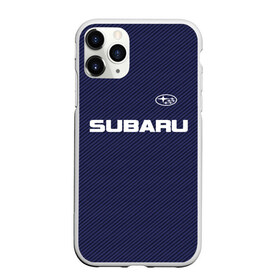 Чехол для iPhone 11 Pro матовый с принтом SUBARU CARBON , Силикон |  | subaru | автомобильные | машины | субару