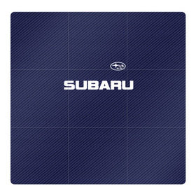 Магнитный плакат 3Х3 с принтом SUBARU CARBON , Полимерный материал с магнитным слоем | 9 деталей размером 9*9 см | subaru | автомобильные | машины | субару