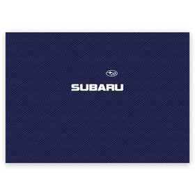Поздравительная открытка с принтом SUBARU CARBON , 100% бумага | плотность бумаги 280 г/м2, матовая, на обратной стороне линовка и место для марки
 | subaru | автомобильные | машины | субару