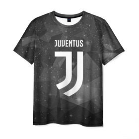 Мужская футболка 3D с принтом Juventus Cosmos , 100% полиэфир | прямой крой, круглый вырез горловины, длина до линии бедер | football | italia | juve | juventus | logo | sport | арт | италия | лига | лого | спорт | текстура | фк | футбол | футбольный клуб | эмблема | ювентус