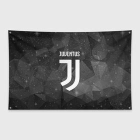 Флаг-баннер с принтом Juventus Cosmos , 100% полиэстер | размер 67 х 109 см, плотность ткани — 95 г/м2; по краям флага есть четыре люверса для крепления | football | italia | juve | juventus | logo | sport | арт | италия | лига | лого | спорт | текстура | фк | футбол | футбольный клуб | эмблема | ювентус