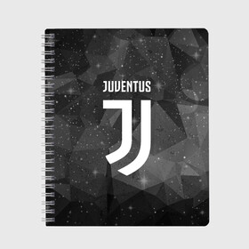 Тетрадь с принтом Juventus Cosmos , 100% бумага | 48 листов, плотность листов — 60 г/м2, плотность картонной обложки — 250 г/м2. Листы скреплены сбоку удобной пружинной спиралью. Уголки страниц и обложки скругленные. Цвет линий — светло-серый
 | football | italia | juve | juventus | logo | sport | арт | италия | лига | лого | спорт | текстура | фк | футбол | футбольный клуб | эмблема | ювентус