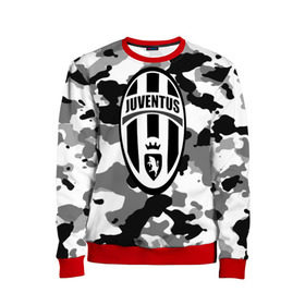 Детский свитшот 3D с принтом FC Juventus Camouflage , 100% полиэстер | свободная посадка, прямой крой, мягкая тканевая резинка на рукавах и понизу свитшота | Тематика изображения на принте: football | italia | juve | juventus | logo | sport | арт | италия | лига | лого | спорт | текстура | фк | футбол | футбольный клуб | эмблема | ювентус