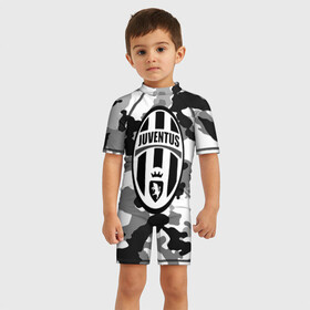 Детский купальный костюм 3D с принтом FC Juventus Camouflage , Полиэстер 85%, Спандекс 15% | застежка на молнии на спине | football | italia | juve | juventus | logo | sport | арт | италия | лига | лого | спорт | текстура | фк | футбол | футбольный клуб | эмблема | ювентус