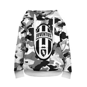 Детская толстовка 3D с принтом FC Juventus Camouflage , 100% полиэстер | двухслойный капюшон со шнурком для регулировки, мягкие манжеты на рукавах и по низу толстовки, спереди карман-кенгуру с мягким внутренним слоем | Тематика изображения на принте: football | italia | juve | juventus | logo | sport | арт | италия | лига | лого | спорт | текстура | фк | футбол | футбольный клуб | эмблема | ювентус