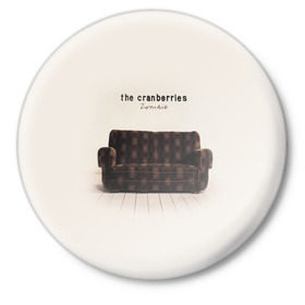Значок с принтом The Cranberries ,  металл | круглая форма, металлическая застежка в виде булавки | cranberries | долорес о риордан | крэнберрис