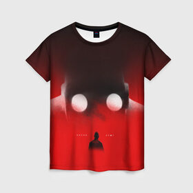 Женская футболка 3D с принтом Хаски Крот , 100% полиэфир ( синтетическое хлопкоподобное полотно) | прямой крой, круглый вырез горловины, длина до линии бедер | rap | дмитрий кузнецов | рэп | рэпер | хаски