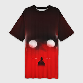 Платье-футболка 3D с принтом Хаски Крот ,  |  | rap | дмитрий кузнецов | рэп | рэпер | хаски