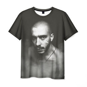 Мужская футболка 3D с принтом Хаски , 100% полиэфир | прямой крой, круглый вырез горловины, длина до линии бедер | rap | дмитрий кузнецов | рэп | рэпер | хаски