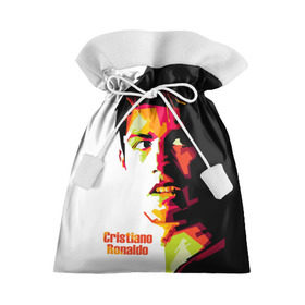 Подарочный 3D мешок с принтом Cristiano Ronaldo , 100% полиэстер | Размер: 29*39 см | real madrid | криштиану | реал мадрид | роналду