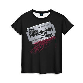 Женская футболка 3D с принтом Judas Priest , 100% полиэфир ( синтетическое хлопкоподобное полотно) | прямой крой, круглый вырез горловины, длина до линии бедер | group | hard | havy | judas | metal | priest | rock | speed | группа | джудас | метал | музыка | о.м.с.к. | прайст | рок | тяжелый | хард | хэви
