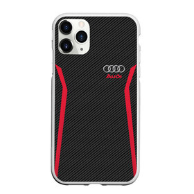 Чехол для iPhone 11 Pro Max матовый с принтом AUDI SPORT CARBON , Силикон |  | audi | ауди | марка | машины