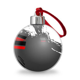 Ёлочный шар с принтом AUDI SPORT , Пластик | Диаметр: 77 мм | Тематика изображения на принте: audi | ауди | марка | машины