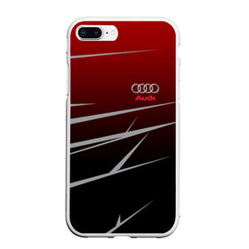 Чехол для iPhone 7Plus/8 Plus матовый с принтом AUDI SPORT , Силикон | Область печати: задняя сторона чехла, без боковых панелей | audi | ауди | марка | машины