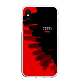 Чехол для iPhone XS Max матовый с принтом AUDI SPORT , Силикон | Область печати: задняя сторона чехла, без боковых панелей | audi | ауди | марка | машины