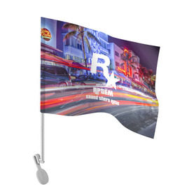 Флаг для автомобиля с принтом Артём в стиле GTA , 100% полиэстер | Размер: 30*21 см | game | grand theft auto v | gta 5 | gta online | gta v | артем | город | игры | имена