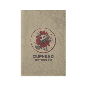 Обложка для паспорта матовая кожа с принтом Cuphead , натуральная матовая кожа | размер 19,3 х 13,7 см; прозрачные пластиковые крепления | Тематика изображения на принте: cuphead | капхед | компьтерная игра