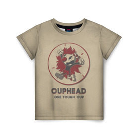 Детская футболка 3D с принтом Cuphead , 100% гипоаллергенный полиэфир | прямой крой, круглый вырез горловины, длина до линии бедер, чуть спущенное плечо, ткань немного тянется | Тематика изображения на принте: cuphead | капхед | компьтерная игра