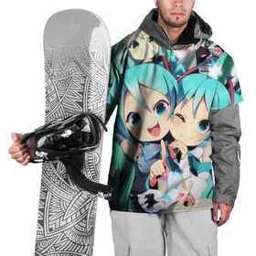 Накидка на куртку 3D с принтом Vocaloid , 100% полиэстер |  | Тематика изображения на принте: anime | hatsune miku | vocaloid | аниме | вокалоид | мику хатсуне