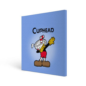 Холст квадратный с принтом Cuphead , 100% ПВХ |  | cuphead | капхед | компьтерная игра