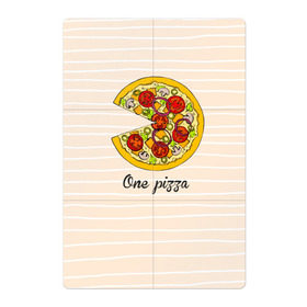 Магнитный плакат 2Х3 с принтом One love, One pizza , Полимерный материал с магнитным слоем | 6 деталей размером 9*9 см | 14 февраля | love | pizza | valentine | любовь