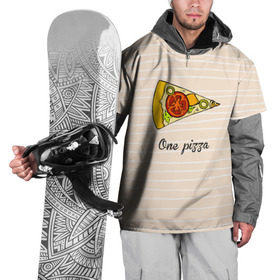 Накидка на куртку 3D с принтом One Love, One Pizza , 100% полиэстер |  | 