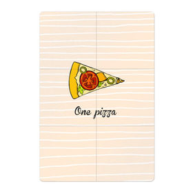 Магнитный плакат 2Х3 с принтом One Love, One Pizza , Полимерный материал с магнитным слоем | 6 деталей размером 9*9 см | Тематика изображения на принте: 
