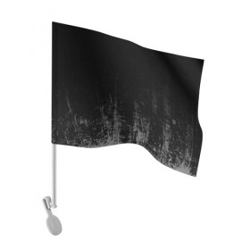 Флаг для автомобиля с принтом Black Grunge , 100% полиэстер | Размер: 30*21 см | grunge | абстракция | гранж | черный