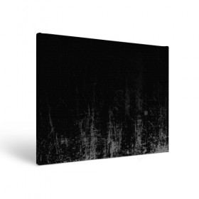 Холст прямоугольный с принтом Black Grunge , 100% ПВХ |  | grunge | абстракция | гранж | черный