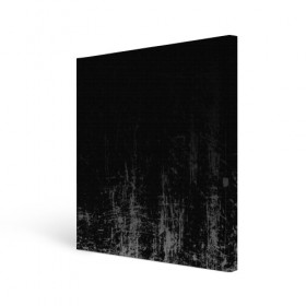 Холст квадратный с принтом Black Grunge , 100% ПВХ |  | grunge | абстракция | гранж | черный