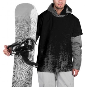 Накидка на куртку 3D с принтом Black Grunge , 100% полиэстер |  | Тематика изображения на принте: grunge | абстракция | гранж | черный