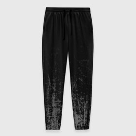 Мужские брюки 3D с принтом Black Grunge , 100% полиэстер | манжеты по низу, эластичный пояс регулируется шнурком, по бокам два кармана без застежек, внутренняя часть кармана из мелкой сетки | grunge | абстракция | гранж | черный