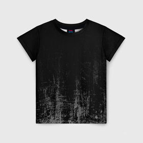 Детская футболка 3D с принтом Black Grunge , 100% гипоаллергенный полиэфир | прямой крой, круглый вырез горловины, длина до линии бедер, чуть спущенное плечо, ткань немного тянется | grunge | абстракция | гранж | черный