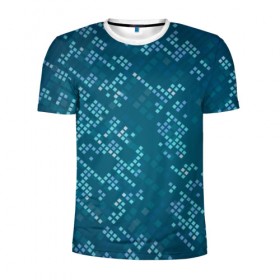 Мужская футболка 3D спортивная с принтом Голограмма , 100% полиэстер с улучшенными характеристиками | приталенный силуэт, круглая горловина, широкие плечи, сужается к линии бедра | абстракция | узор | яркие