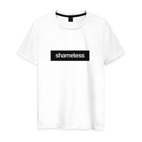 Мужская футболка хлопок с принтом Shameless , 100% хлопок | прямой крой, круглый вырез горловины, длина до линии бедер, слегка спущенное плечо. | shameless. | бесстыдники | бесстыжие | бесстыжих