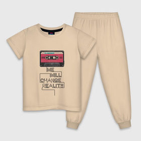 Детская пижама хлопок с принтом The Сranberries , 100% хлопок |  брюки и футболка прямого кроя, без карманов, на брюках мягкая резинка на поясе и по низу штанин
 | cranberries | долорес о риордан | крэнберрис