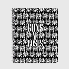 Тетрадь с принтом Guns n roses , 100% бумага | 48 листов, плотность листов — 60 г/м2, плотность картонной обложки — 250 г/м2. Листы скреплены сбоку удобной пружинной спиралью. Уголки страниц и обложки скругленные. Цвет линий — светло-серый
 | guns n roses | gunsnroses | ганз н роус | ганзес роус | ганзесроус | ганзнроус | дафф маккаган | диззи рид | мелисса риз | ричард фортус | рок | слэш | франк феррер | эксл роуз