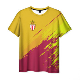 Мужская футболка 3D с принтом Monaco 2018 original , 100% полиэфир | прямой крой, круглый вырез горловины, длина до линии бедер | football | soccer | монако